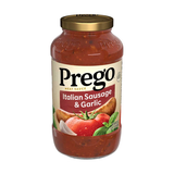 PREGO SALSA ITALIAN SAUSAGE & GARLIC 666g
