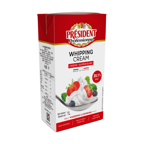 PRESIDENT CREMA PARA BATIR 35.1% 12/1 LT