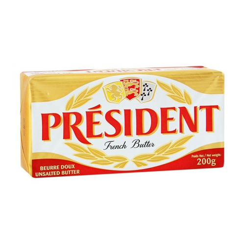 PRESIDENT MANTEQUILLA PLAQUETA SIN SAL 200g