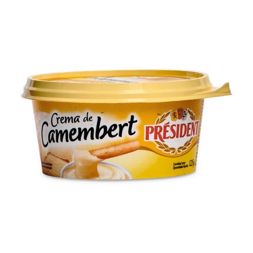 PRESIDENT QUESO CREMA CAMEMBERT LATA 125g
