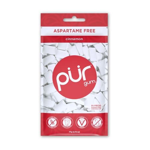 PUR GUM GOMA DE MASCAR CINNAMON 3 OZ
