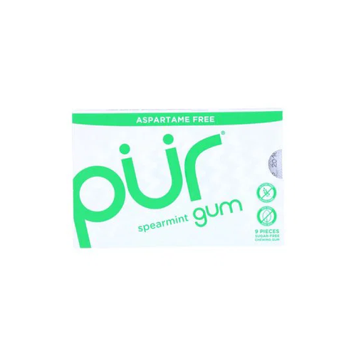 PUR GUM GOMA DE MASCAR SPEARMINT GUM 9 UNIDAD