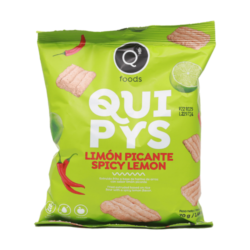 Q FOODS QUINOA CHIPS QUIPYS LIMON PICANTE 70g
