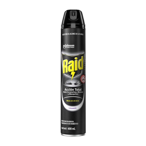 RAID INSECTICIDA AEROSOL ACCION TOTAL 400ml