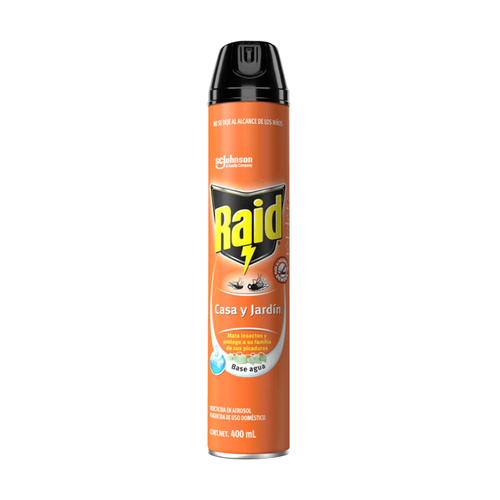 RAID INSECTICIDA AEROSOL CASA Y JARDIN 400ml