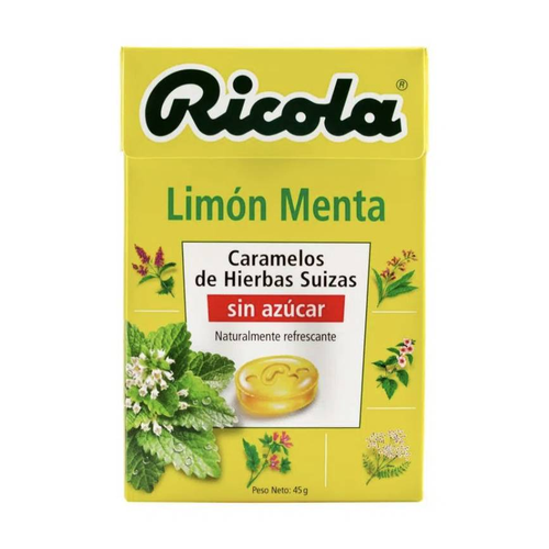 RICOLA CARAMELOS LIMON MENTA CAJITA 28g