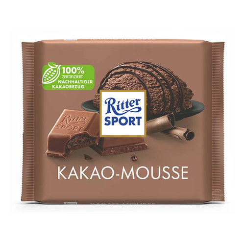 RITTERS SPORT CHOCOLATE COCOA MOUSSE 100g