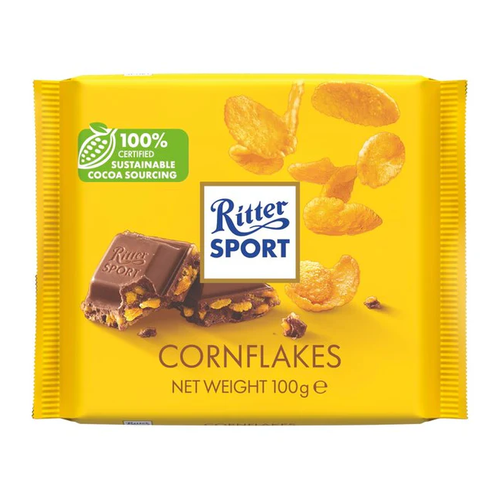 RITTERS SPORT CHOCOLATE CORNFLAKES 100g