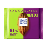 RITTERS SPORT CHOCOLATE DARK MILK 50% GHANA 100g
