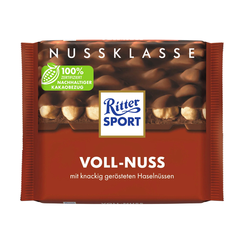 RITTERS SPORT CHOCOLATE HASELNUTS 100g
