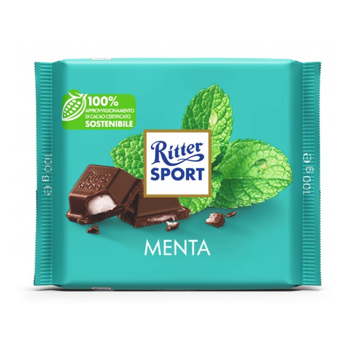RITTERS SPORT CHOCOLATE MENTA 100g