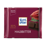 RITTERS SPORT CHOCOLATE SEMI AMARGO 100g
