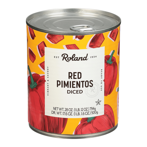 ROLAND PIMIENTO ROJO ROSTIZADO TIRA 28 OZ