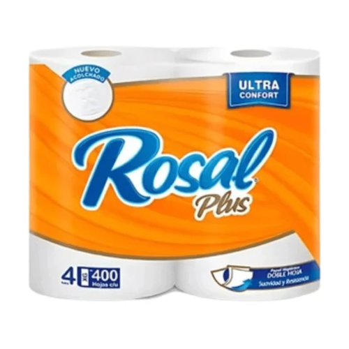 ROSAL PAPEL HIGIENICO NARANJA 4 UNIDAD
