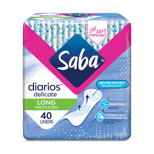 SABA PROTECTORES DIARIOS LARGOS 40 UNIDAD