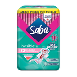 SABA TOALLA SANITARIA INVISIBLE BUENOS DIAS 32 UNIDAD