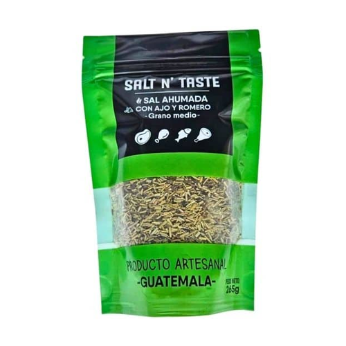SALT N TASTE SAL AUMADA CON AJO Y ROMERO 265g