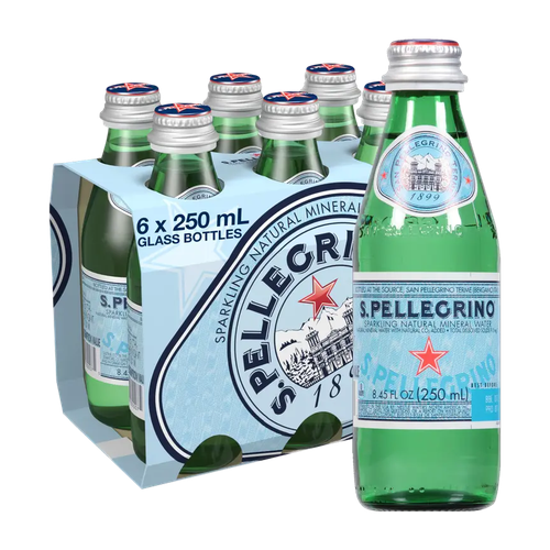 SAN PELLEGRINO AGUA MINERAL BOTELLA VIDRIO 250ml