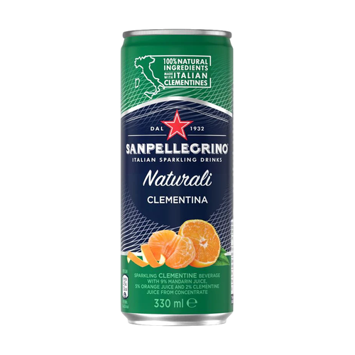SAN PELLEGRINO BEBIDA CLEMENTINA 4 PACK LATA 330ml