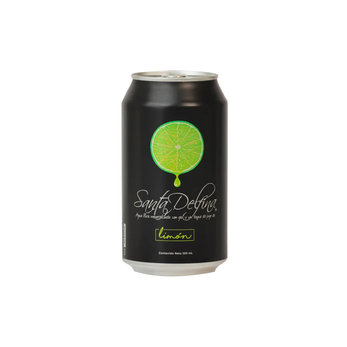 SANTA DELFINA AGUA MINERAL LIMON LATA 350ml