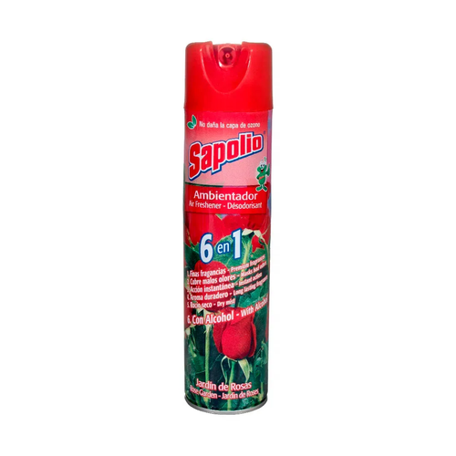 SAPOLIO AROMATIZANTE JARDIN DE ROSAS AEROSOL 360ml