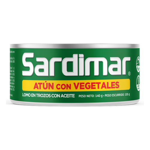 SARDIMAR ATUN C/VEGETALES 140g
