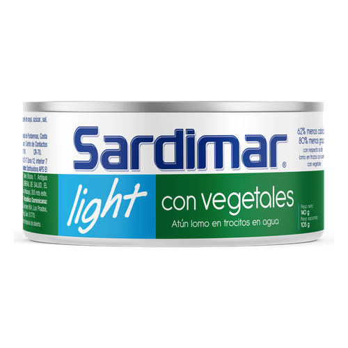 SARDIMAR ATUN C/VEGETALES LIGHT 140g