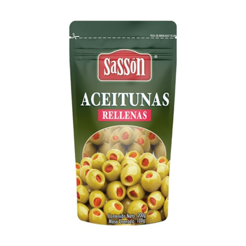 SASSON ACEITUNAS RELLENAS BOLSA 100g