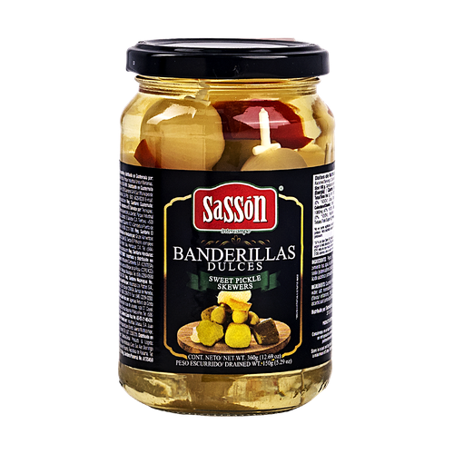 SASSON BANDERILLAS PICANTESS FRASCO 360g