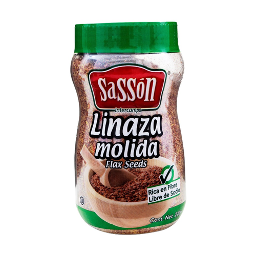 SASSON LINAZA MOLIDA FRASCO 220g