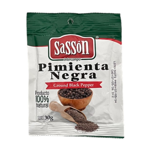 SASSON PIMIENTA NEGRA SOBRE 30g