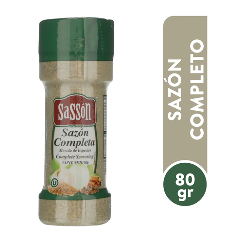 SASSON SAZON COMPLETA EN POLVO FRASCO 80g
