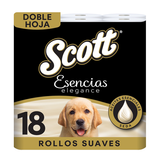 SCOTT PAPEL HIGIENICO ESENCIAS 18 UNIDAD
