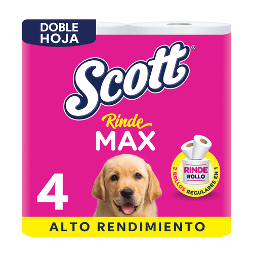 SCOTT PAPEL HIGIENICO RINDE MAX 12 UNIDAD