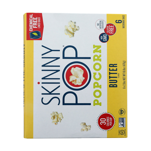 SKINNY POP POPCORN BUTTER 1 UNIDAD