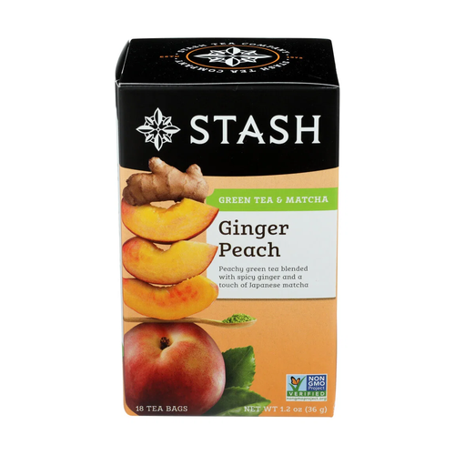 STASH TE GINGER PEACH TEA 18 UNIDAD
