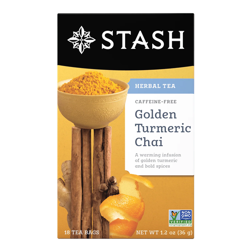 STASH TE GOLDEN TURMERIC CHAI ERBAL CAFFEINE FREE 18 UNIDAD