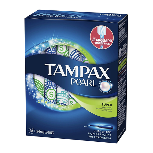 TAMPAX TAMPONES PEARL 18 UNIDAD