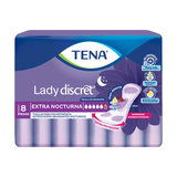 TENA TOALLA SANITARIA LADY DISCRET EXTRA-NOCTURNA 8 UNIDAD