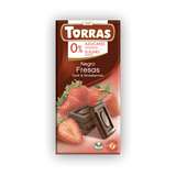 TORRAS CHOCOLATE NEGRO CON FRESAS 0 ZUCAR 75g