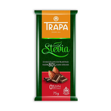 TRAPA CHOCOLATE STEVIA DARK BAR 80% 75g