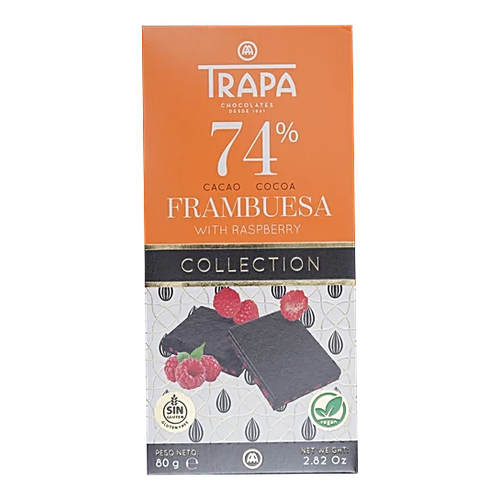TRAPA FRAMBUESA CACAO WITH 80g