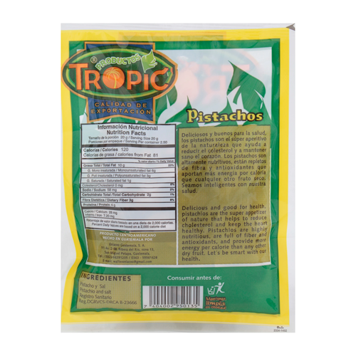 TROPIC PISTACHOS 50g
