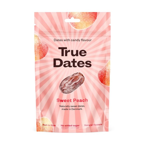 TRUE DATES DATILES DATILES SABOR MELOCOTON 100g