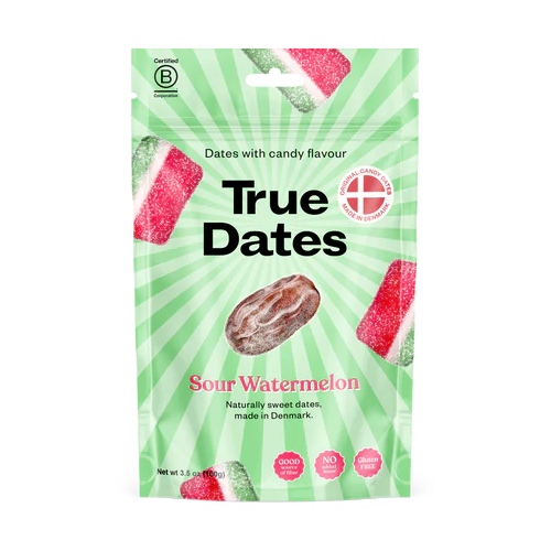 TRUE DATES DATILES DATILES SABOR SANDIA 100g