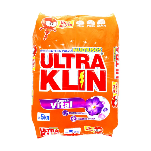 ULTRA KLIN DETERGENTE EN POLVO FUERZA SOLAR 5kg