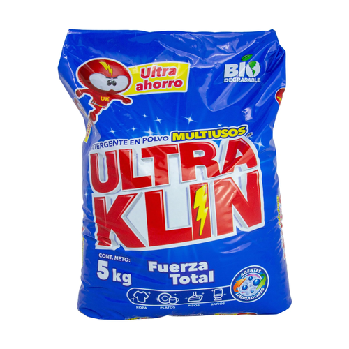 ULTRA KLIN DETERGENTE EN POLVO FUERZA TOTAL 5kg