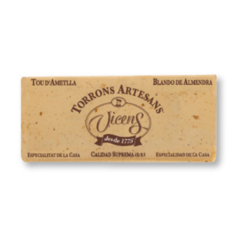VICENS TURRON ARTESANAL BLANDO DE ALMENDRA 200g