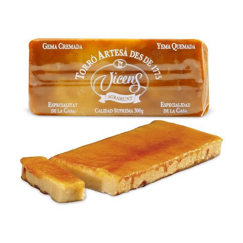 VICENS TURRON DE YEMA QUEMADA SIN AZUCAR 250g