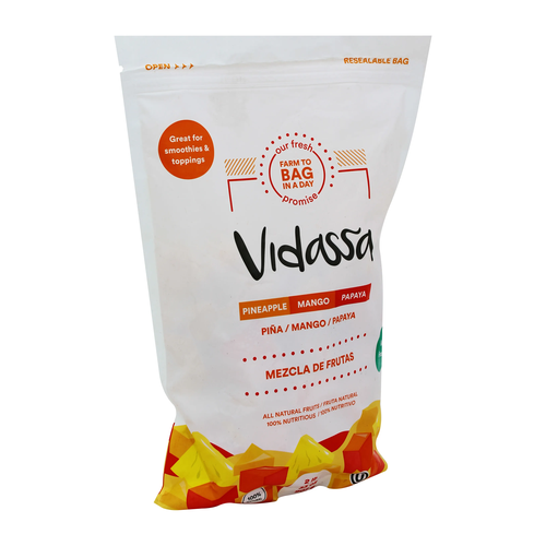VIDASSA FRUTA PIÐA MANGO Y PAPAYA CONGELADA 2LB